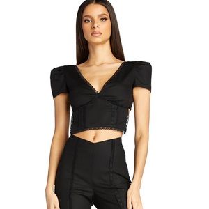 NWT IAMGIA Jean top black